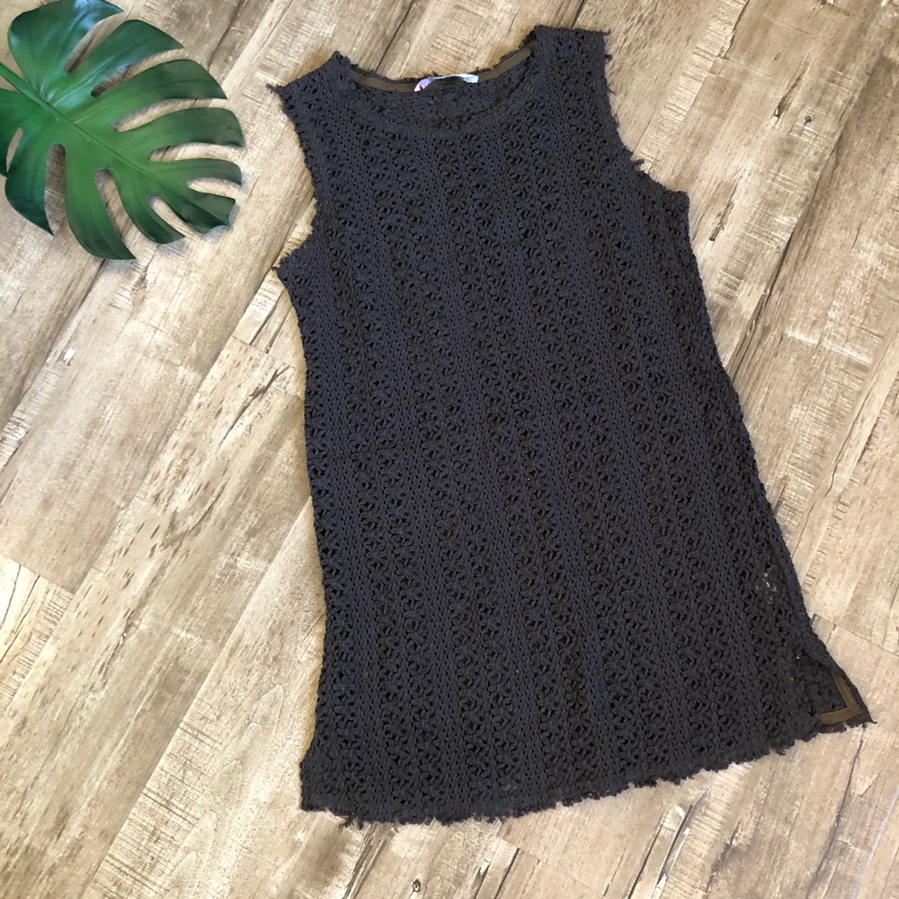 Free People Brown Bohemian Thrifty Eyes Cover Up